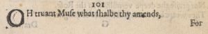 Сто первый сонет Шекспира в первом издании 1609 г.