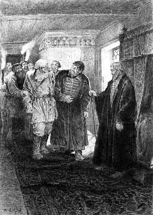 Коршун перед Иваном Грозным. Художник К. Лебедев