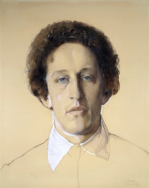 Портрет поэта Александра Блока (1880-1921). Художник Константин Сомов, 1907