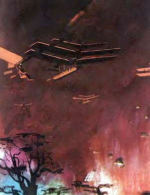 Иллюстрация к роману А. Толстого «Аэлита». П. Караченцов, 1971
