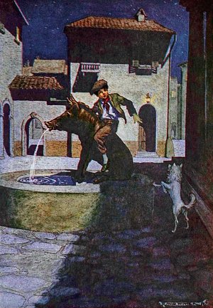 Бронзовый кабан. Художник Мило Винтер, 1916 г.