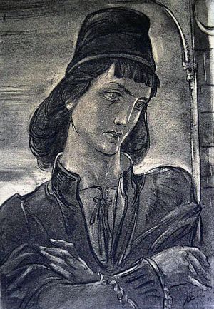 «Клавдий». Иллюстрация к поэме А. С. Пушкина «Анджело». Л. Е. Фейнберг, I пол.-сер. XX в.