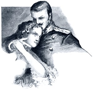 Конец четвёртой части. Иллюстрация к роману Л. Н. Толстого «Анна Каренина». Художники: М. Щеглов, А. Моравов, А. Корин