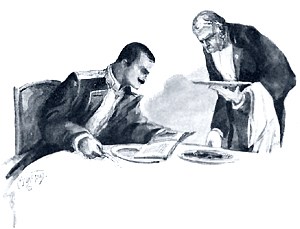 Вронский смотрел в книгу только затем, чтобы не разговаривать с входившими и выходившими офицерами, и думал. Иллюстрация к роману Л. Н. Толстого «Анна Каренина». Художники: М. Щеглов, А. Моравов, А. Корин