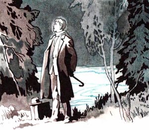 Сергей. Иллюстрация Б. А. Дехтерева к поэме Сергея Есенина «Анна Снегина»