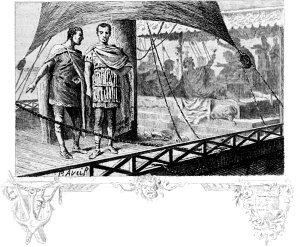 Акт второй. Заставка к трагедии Уильяма Шекспира «Антоний и Клеопатра». Художник Поль Авриль (1843-1904). Издание 1891 г.