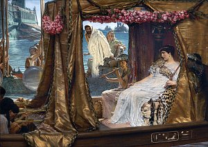 Встреча Антония и Клеопатры. Художник Лоуренс Альма-Тадема, 1885 г.