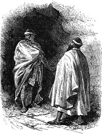 Концовка к главе XXXIX романа Вальтера Скотта «Айвенго». Издание 1880 года. Художники: Адриан Мари, Ликс, Риу и Х. Скотт.
