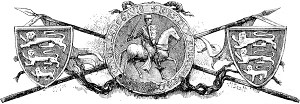 Заставка к главе XV романа Вальтера Скотта «Айвенго». Издание 1880 года. Художники: Адриан Мари, Ликс, Риу и Х. Скотт.