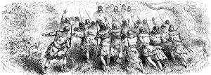 Заставка к главе XIII романа Вальтера Скотта «Айвенго». Издание 1880 года. Художники: Адриан Мари, Ликс, Риу и Х. Скотт.