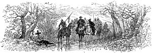 Глава II. Иллюстрация к роману Вальтера Скотта «Айвенго». Издание 1880 года. Художники: Адриан Мари, Ликс, Риу и Х. Скотт.