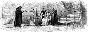 Глава VI. Иллюстрация к роману Вальтера Скотта «Айвенго». Издание 1880 года. Художники: Адриан Мари, Ликс, Риу и Х. Скотт.