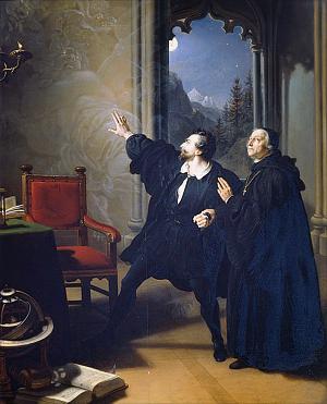 Картина «Смерть Манфреда» кисти худ. И. П. Крафта. 1825