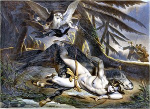 Луи Буланже, «Смерть коня Мазепы», 1839.