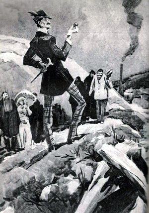 Иллюстрация к сказу Павла Петровича Бажова «Тараканье мыло». Художник И. Ушаков, 1976 г.