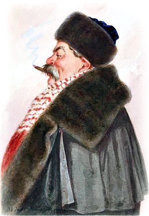 Быков. Иллюстрация к роману Ф. М. Достоевского «Бедные люди». Художник П. М. Боклевский, 1870-1880-е гг.