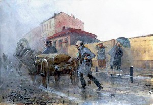 Иллюстрация Н. Каразина к «Бедным людям» Достоевского, 1893