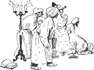 — Есть бог! Есть бог! Есть! Иллюстрация к роману А. Р. Беляева «Ариэль». Художник О. Коровин, 1964.