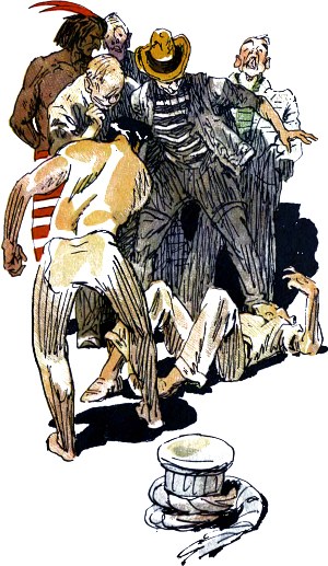 I. Научная экспедиция. Иллюстрация к роману А. Р. Беляева «Остров Погибших Кораблей». Художник О. Коровин, 1963.
