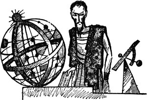 V. При свете звезд. Иллюстрация к роману А. Р. Беляева «Последний человек из Атлантиды». Художник Д. Бисти, 1963.