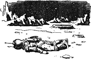 В ушах зашумело, и я потерял сознание... Иллюстрация к роману А. Р. Беляева «Звезда КЭЦ». Художник Ст. Забалуев, 1964.