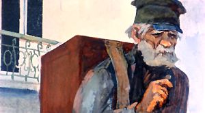 А что я с этой дрянью буду делать? Барыня небось думает: все равно старик кому-нибудь ее ночью спустит, потихоньку, значит. Иллюстрация Р. Столярова к рассказу А. И. Куприна «Белый пудель»