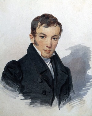 Портрет В. Жуковского. Художник П. Соколов, 1820-е