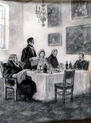 Иллюстрация И. С. Астапова (1905-1982) к повести А. А. Бестужева-Марлинского «Лейтенант Белозор»