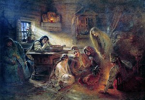 Святочные гадания. Константин Маковский, 1890-е.