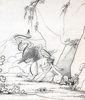 И. Ф. Богданович. «Душенька», 1783. Древняя повесть, в вольных стихах с иллюстрациями Ф. П. Толстого, 1820-40-е гг.