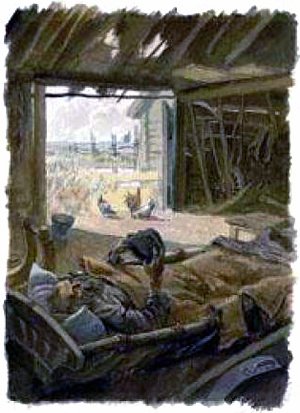 Иллюстрация к рассказу И. А. Бунина «Худая трава». О. Г. Верейский, 1978