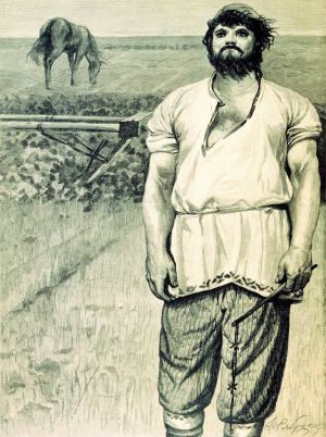 Микула Селянинович. Художник Андрей Рябушкин. 1895 г.