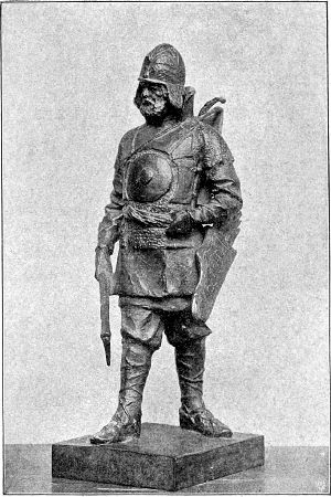 Ермак. Статуя М. М. Антокольского. Иллюстрация к исторической повести Л. А. Чарской «Грозная дружина». Издание 1909 г.