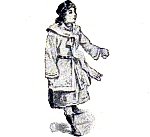 Конец главы XIV. В путь-дорогу. Иллюстрация к повести Лидии Чарской «Княжна Джаваха». Художники В. А. Табурин и А. И. Сударушкин, 1908 г.