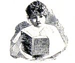 Конец главы II. Новые лица, новые впечатления. Иллюстрация к повести Лидии Чарской «Записки институтки». Художник А. И. Сударушкин, 1908 г.