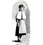 Конец главы XIX. Пост. Говельщицы. Иллюстрация к повести Лидии Чарской «Записки институтки». Художник А. И. Сударушкин, 1908 г.