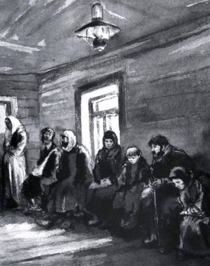 Беглец. Рисунок Кукрыниксов. 1941
