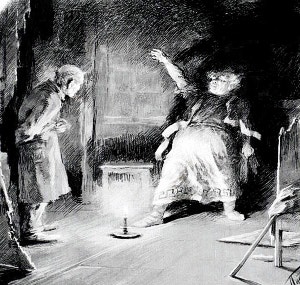 «Лебединая песня» («Калхас»). Рис. Л. О. Пастернака. 1895 г.