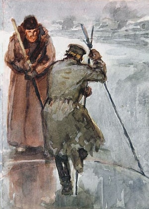 Иллюстрация Валентина Фёдоровича Васильева (1923-1986) к рассказу А. П. Чехова «Художество»
