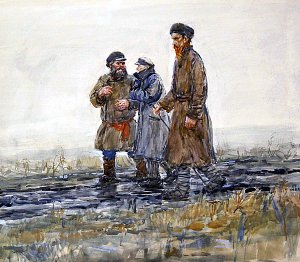Мечты (по А. П. Чехову). Художник Пластов Аркадий Александрович (1893-1972)