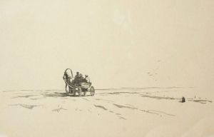 Иллюстрация к рассказу А. П. Чехова «Печенег». Кукрыниксы. 1940-50-е гг.