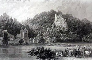 Свято-Успенская Святогорская лавра. Гравер У. Флойд, 1862 г.