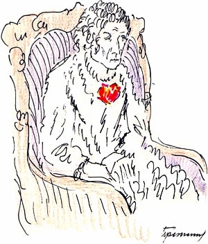 Иллюстрация к рассказу А. П. Чехова «Раз в год». Княгиня. Художник Протоклитов Борис Антонович (1899-1987)