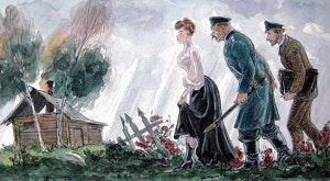 Иллюстрация к рассказу А. П. Чехова «Шведская спичка». Милашевский Владимир Алексеевич (1893-1976)