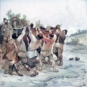 Рассказ А. П. Чехова «Скорая помощь» с иллюстрациями А. П. Апсита