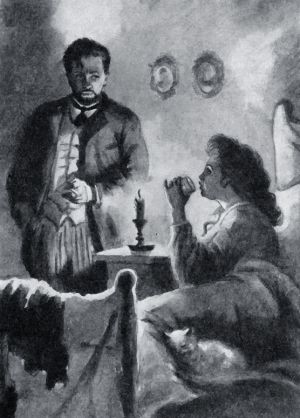 Иллюстрация Т. В. Шишмаревой (1947) к рассказу А. П. Чехова «Учитель словесности»