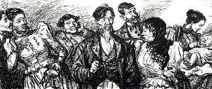 Заставка к повести А. П. Чехова «В овраге». Художник Гапоненко Тарас Гурьевич, 1944-1945 гг.