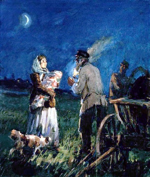 Иллюстрация к рассказу А. П. Чехова «В овраге». Боим Соломон Самсонович, 1954 г.