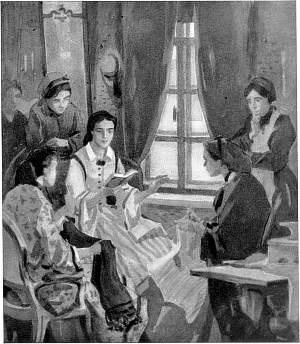 В мастерской. Иллюстрация к роману Н. Г. Чернышевского «Что делать?». Художник В. Н. Минаев, 1965 г.
