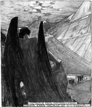 Демон. Художник А. Эберлинг, 1910